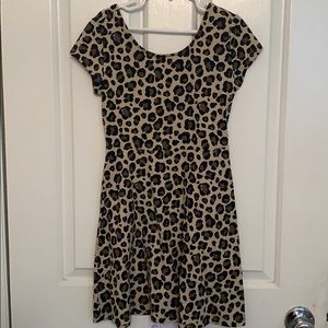 Girls cheetah print dress size 7/8